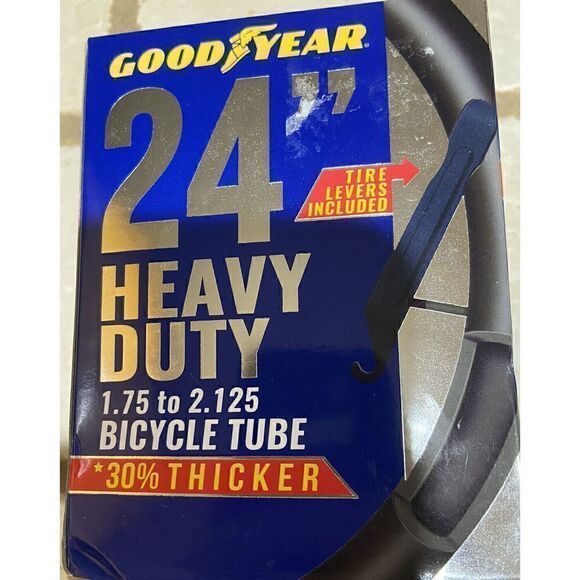 Goodyear 24 inch heavy duty 1.75 to 2.125 bicycle tube 30% thicker - Picture 1 of 4